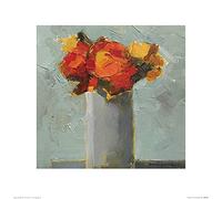 The Art Group "Paul Donaghy Marigolds Paper Art Print, Multi-Colour, 40 x 40 x 1.3 cm