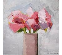 The Art Group "Paul Donaghy Pink Trio Canvas Print, Multi-Colour, 40 x 40 x 1.3 cm