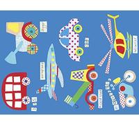 The Art Group Rachel Taylor (Boys Toys) Canvas Print, Wood, Multi-Colour, 30 x 40 x 1.3 cm