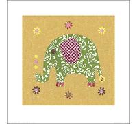 The Art Group Rachel Taylor (Elephant) -Art Print 40 x 40cm, Paper, Multicoloured, 40 x 40 x 1.3 cm