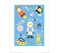 The Art Group "Rachel Taylor Lift Off Paper Art Print, Multi-Colour, 30 x 40 x 1.3 cm