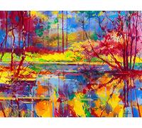 The Art Group "Reflections at Meadowcliff Doug Eaton Canvas Print, Multi-Colour, 60 x 80 x 1.3 cm