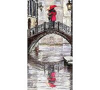 The Art Group Richard Macneil (Canal Bridge) Canvas Print, Wood, Multi-Colour, 50 x 100 x 1.3 cm