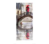 The Art Group "Richard Macneil Canal Bridge Paper Art Print, Multi-Colour, 50 x 100 x 1.3 cm