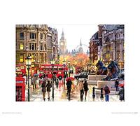 The Art Group Richard Macneil (London Landscape) -Art Print 30 x 40cm, Paper, Multicoloured, 30 x 40 x 1.3 cm