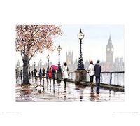 The Art Group Richard Macneil (Thames View) -Art Print 30 x 40cm, Paper, Multicoloured, 30 x 40 x 1.3 cm