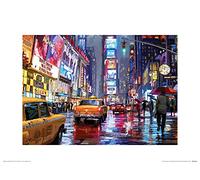 The Art Group Richard Macneil (Times Square) -Art Print 30 x 40cm, Paper, Multicoloured, 30 x 40 x 1.3 cm