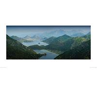 The Art Group "Rod Edwards Lake Skadar, Montenegro Paper Art Print, Multi-Colour, 50 x 100 x 1.3 cm