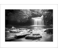 The Art Group "Rod Edwards West Burton Falls, Yorkshire Paper Art Print, Multi-Colour, 60 x 80 x 1.3 cm