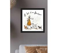 The Art Group Sam Toft A Bit of An Adventure Framed Print Black