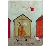 The Art Group "Sam Toft A Moody Balloon Canvas Print, Cotton, Multi-Colour, 1.80 x 30.00 x 40.00 cm
