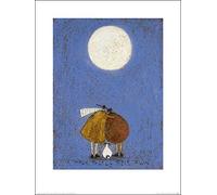 The Art Group "Sam Toft A Moon To Call Their Own Paper Art Print, Multi-Colour, 30 x 40 x 1.3 cm