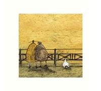 The Art Group Sam Toft (A Romantic Interlude) -Mounted Print 30 x 30cm, Paper, Multicoloured, 30 x 30 x 1.3 cm