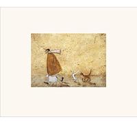 The Art Group Sam Toft Ernest, Doris, Horace and Stripes Mounted Print, Multi-Colour, 24 x 30 cm