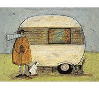 The Art Group "Sam Toft Home From Home Canvas Print, Multi-Colour, 1.80 x 30.00 x 40.00 cm