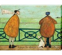 The Art Group "Sam Toft I Hope I'M Always With You Canvas Print, Cotton, Multi-Colour, 1.80 x 30.00 x 40.00 cm