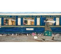 The Art Group "Sam Toft Orient Express Ooh La La Canvas Print, Cotton, Multi-Colour, 1.80 x 50.00 x 100.00 cm