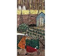 The Art Group "Sam Toft Summer Canvas Print, Cotton, Multi-Colour, 1.80 x 50.00 x 100.00 cm