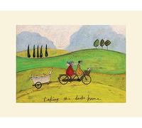 The Art Group Sam Toft Taking The Ducks Home Mounted Print, Multi-Colour, 30 x 40 x 1.3 cm