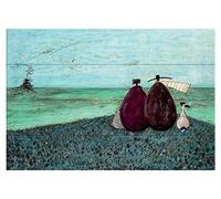 The Art Group Sam Toft The Same as it Ever was Wood Print 40 x 59cm, Multi-Colour, 40 x 59 x 1.3 cm