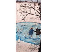 The Art Group Sam Toft Winter Canvas Print, Cotton, Multi-Colour, 1.8 x 50 x 100 cm