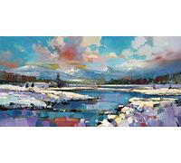 The Art Group Scott Naismith (Glen Spean Snow) 30 x 60cm Canvas Print