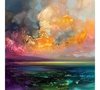 The Art Group Scott Naismith (Isle of Jura Emerges) -Canvas Print 40 x 40cm, Wood, Multicolour, 40 x 40 x 1.3 cm
