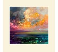The Art Group Scott Naismith Isle of Jura Emerges Mounted Print, Multi-Colour, 40 x 40 cm