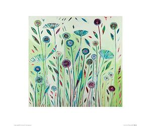 The Art Group "Shyama Ruffell Green Dreams Paper Art Print, Multi-Colour, 40 x 40 x 1.3 cm