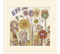 The Art Group Shyama Ruffell Sunny Flowers Mounted Print, Multi-Colour, 40 x 40 x 1.3 cm