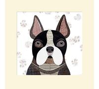 The Art Group Simon Hart French Bulldog Mounted Print, Multi-Colour, 40 x 40 x 1.3 cm
