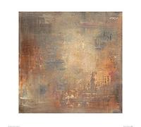 The Art Group "Soozy Barker Copper Earth Paper Art Print, Multi-Colour, 60 x 60 x 1.3 cm