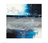 The Art Group "Soozy Barker Ice Blue Paper Art Print, Multi-Colour, 60 x 60 x 1.3 cm