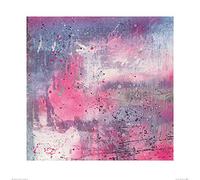 The Art Group "Soozy Barker Neon Pink! Paper Art Print, Multi-Colour, 60 x 60 x 1.3 cm