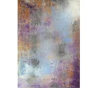 The Art Group "Soozy Barker Waterlily Silver Canvas Print, Multi-Colour, 85 x 120 x 1.3 cm