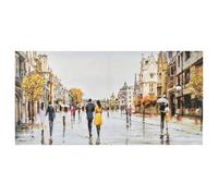 The Art Group Street After Rain Yellow, White, Black Canvas Art (H)5Cm X (W)10Cm