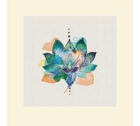 The Art Group Summer Thornton Lotus Flower Mounted Print, Multi-Colour, 40 x 40 x 1.3 cm