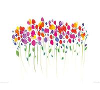 The Art Group Summer Thornton (Vibrant Floral) -Art Print 60 x 80cm, Paper, Multicoloured, 60 x 80 x 1.3 cm