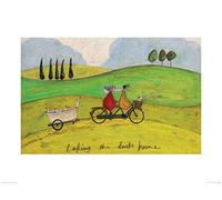 The Art Group Taking the Ducks Home Sam Toft Art Print, Paper, Multi-Colour, 60 x 80 x 1.3 cm