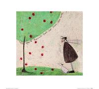 The Art Group The Apple Doesn't Fall Far From The Tree Sam Toft Art Print, Paper, Multi-Colour, 40 x 40 x 1.3 cm