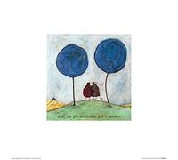 The Art Group "The Day I Met You Sam Toft Art Print, Multi-Colour, 30 x 30 x 1.3 cm