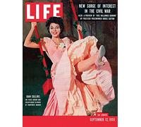 The Art Group "Time Life Cover - Joan Collins Canvas Print, Multi-Colour, 30 x 40 x 1.3 cm