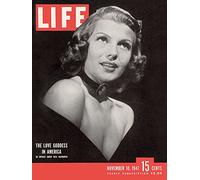 The Art Group Time (Life Cover-Rita Hayworth) -Canvas Print 30 x 40cm, Wood, Multi-Colour, 30 x 40 x 1.3 cm
