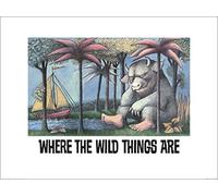 The Art Group Where the Wild Things are Maurice Sendak Art Print, Paper, Multi-Colour, 60 x 80 x 1.3 cm