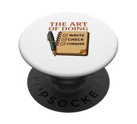 The Art Of Doing Write Check Conquer Organizer List PopSockets Adhesive PopGrip