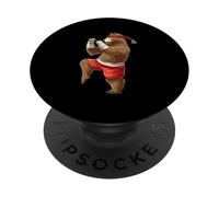 The Art Of Fighting Muay Thai Bear Boxing PopSockets Adhesive PopGrip
