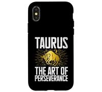 The Art of perseverance Taurus Zodiac Case for iPhone X/XS
