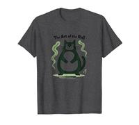 The Art of The Roll: Rolling Fatties Cat Humor T-Shirt, Men, Dark Heather Grey, 6XL