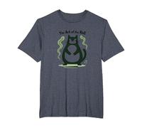 The Art of The Roll: Rolling Fatties Cat Humor T-Shirt, Men's Big and Tall, Heather Blue, 4X Tall
