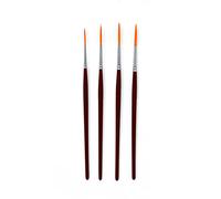 The Art Shop Skipton Artists Rigger Brush Set | Pack of 4 Rigger Paint Brushes